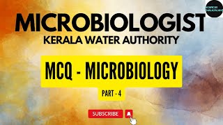 MICROBIOLOGISTBACTERIOLOGIST  KERALA WATER AUTHORITY MCQ PART  4 [upl. by Sidnak]