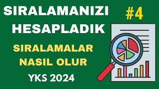 NETLERİNİZİ Yazın Sıralamanızı HESAPLAYALIM  YKS 2024 Sıralama Tahmin Sıralamalar Nasıl Olur [upl. by Miharba673]