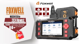 FOXWELL NT604 Elite OBD2 Scanner Engine ABS SRS Transmission Diagnostic Tools [upl. by Laitselec]