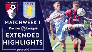 Bournemouth v Aston Villa  PREMIER LEAGUE HIGHLIGHTS  862022  NBC Sports [upl. by Daphene]