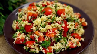 Ein einfacher und sättigender Salat mit Bulgur Köstlich zum Mittag oder Abendessen [upl. by Mcallister]