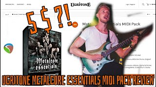 5 DOLLAR METALCORE DRUMS  Ugritone Metalcore essentials MIDI PACK review [upl. by Trilly297]