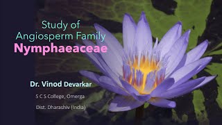 Study of Family Nymphaeaceae by Dr V D Devarkar [upl. by Flan]