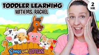 Learn Animals with Ms Rachel for Toddlers  Animal Sounds Farm Animals Nursery Rhymes amp Kids Songs [upl. by Smallman187]