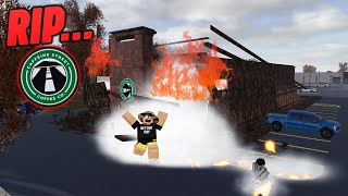 I SET CAFFEINE STREET ON FIRE  ROBLOX  Greenville [upl. by Rasecoiluj]