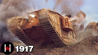 1917 Battle of Cambrai To break the Zeppelin line hundreds of British tanks attack [upl. by Graner]