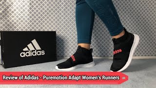 REVIEW OF ADIDAS – Puremotion Adapt WOMENS RUNNERS  ON FEET LOOK [upl. by Letsirc]