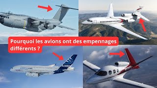 Quelles sont les 3 DIFFERENCES empennage conventionnel vs un empennage en V vs un empennage en T [upl. by Odnarb324]