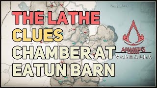 Investigate Sealed Chamber at Eatun Barn Assassins Creed Valhalla The Lathe Clues [upl. by Appleton970]