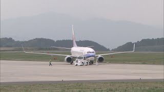 静岡空港国際便2年11カ月ぶりに再開 静岡空港と韓国・仁川空港を結ぶチャーター便を運航 [upl. by Zurn]