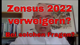 Zensus 2022 verweigern Bei diesen Fragen [upl. by Adierf]