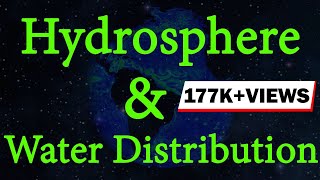 What is Hydrosphere  Water Distribution  Environmental Science  Letstute [upl. by Inat814]