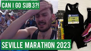 SEVILLE MARATHON 2023 CAN I GO SUB 3 [upl. by Riancho]