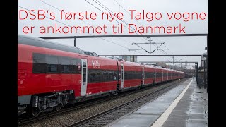 DSBs første nye Talgo vogne er ankommet til Danmark  21122023 [upl. by Behrens527]