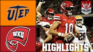 UTEP Miners vs Western Kentucky Hilltoppers  Full Game Highlights  ESPN College Football [upl. by Nahsab]