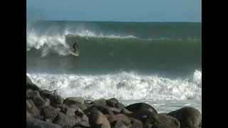 Surfing Raglan points New Zealand [upl. by Nevin964]