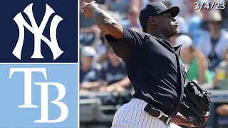 New York Yankees Vs Tampa Bay Rays  Spring Training Highlights  3423 [upl. by Rupert]