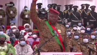 BURKINA FASO  PRESTATION DE SERMENT DU LIEUTENANT COLONEL SANDAOGO DAMIBA [upl. by Ankney350]