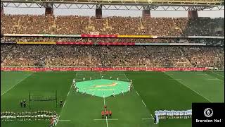 MBOMBELA TEST A different view of the SA national anthem before the game [upl. by Bax]