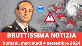 Allerta rossa e arancione forti temporali e tempo molto brutto domani mercoledì [upl. by Kalam832]