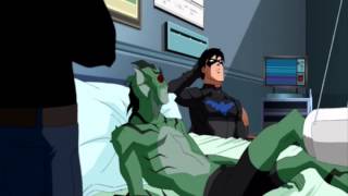 Young Justice Hospital Scene Smallville Rescore [upl. by Anaeed]