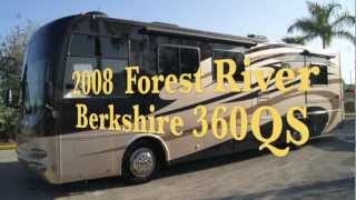 Used Class A Diesel Motorhome for sale  2008 Forest River Bershire 360QS [upl. by Ainoet788]