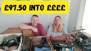 Making MONEY From A BIG Auction Lot  UK Reselling Couple [upl. by Irehj]