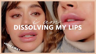 DISSOLVING MY LIP FILLERS AFTER 5 YEARS [upl. by Maury]