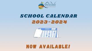 LCSD 20232024 Calendar Now Available [upl. by Dorfman]