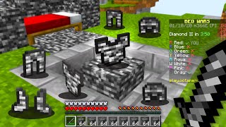 Minecraft Bedwars but i secretly used bedrock armor [upl. by Nyad485]