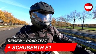 Schuberth E1 Modular Helmet Review and Road Test  ChampionHelmetscom [upl. by Epilif]