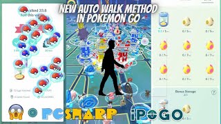 New Auto Walk Method In Pokemon Go TeleportJoystickSpoofingAuto WalkPg SharpShiny Scanner [upl. by Cornela]