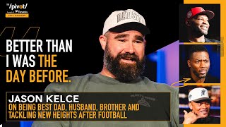 Jason Kelce describes new NFL role thoughts on KC 3peat life under microscope amp Kylie The Pivot [upl. by Anaerol574]