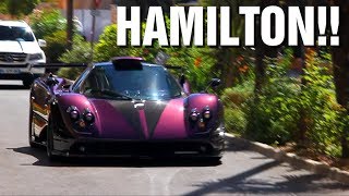 LEWIS HAMILTONs Pagani Zonda 760 LH Sound [upl. by Dickie]