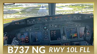 Landing in TURBULENT conditions Ft Lauderdale  COCKPIT VIEW [upl. by Galateah]