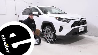 etrailer  Konig Standard Snow Tire Chains Installation  2019 Toyota RAV4 [upl. by Tnecniv]