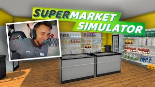 EMPLEADO del LIDL juega al SUPERMARKET SIMULATOR  CrisTxu ☯ [upl. by Aynotan800]