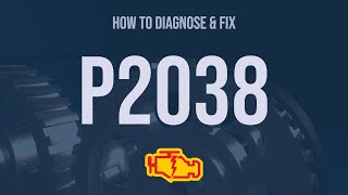 How to Diagnose and Fix P2038 Engine Code  OBD II Trouble Code Explain [upl. by Cardwell465]