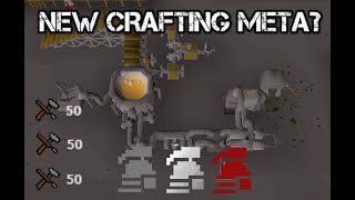 OSRS  How I Discovered A New Crafting Meta 10 HP Ironman Episode 5 [upl. by Nesila]