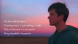 Alec Benjamin  Annabelles Homework Official Lyric Video [upl. by Etteb987]