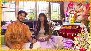 Kanchi Singh And Rohan Mehra Performing Their 3rd Ganesh Pooja Together  Exclusive Interview [upl. by Miru681]