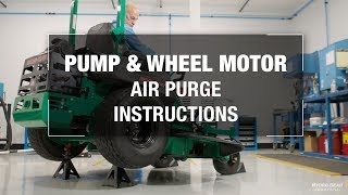 HydroGear Pump amp Wheel Motor Air Purge Instructions [upl. by Shull]