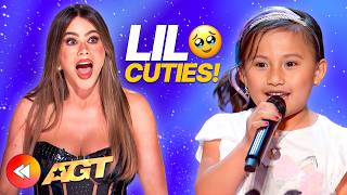 CUTEST LITTLE GIRL Auditions On Americas Got Talent 🥹🩷 [upl. by Kung]