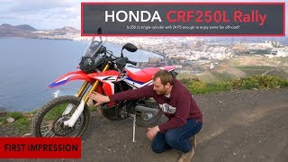 Honda CRF 250 Rally  My first offroad review [upl. by Sinclair]