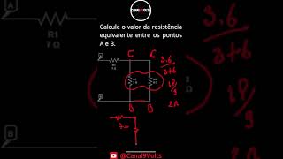 Como calcular resistores em série e paralelo shorts resistor [upl. by Eelirem]