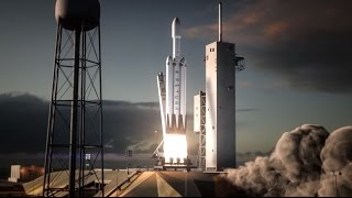 Falcon Heavy  Flight Animation [upl. by Crandell582]