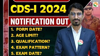 CDS 1 2024 Notification Out  CDS new Vacancy Out  CDS 2024 exam date  CDS rssir [upl. by Macy38]