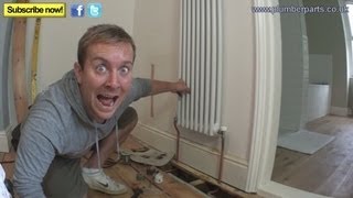 HOW TO INSTALL A COLUMN RADIATOR  Plumbing Tips [upl. by Romy]