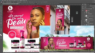 Comment Concevoir un flyer Packaging Photoshop  Atelier de formation Gratuite vol 3 [upl. by Colver]