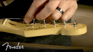 How to Change Your Electric Guitar Strings  Fender [upl. by Bruyn784]